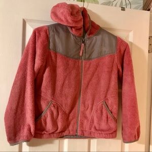 Girls North Face jacket with hood
